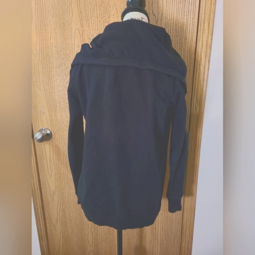 Athleta open front snap cowl neck sweatshirt cape jacket - Picture 3 of 4